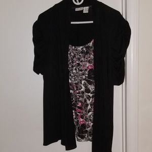 Kim Rogers 2 for 1 tee & cardigan set
